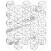 Metallic Silver Thank You Sticker Seals (50 regard)