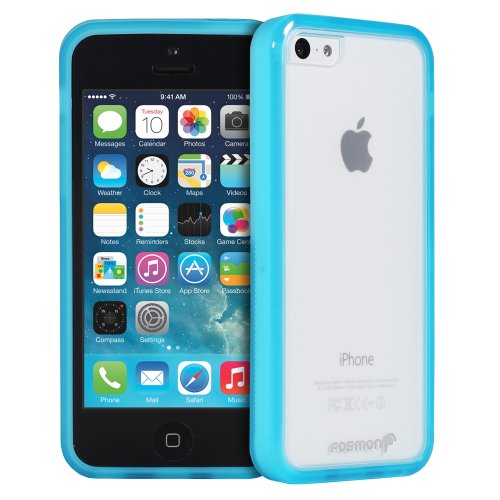Fosmon HYBO-BUMPER Series PC + TPU Case for Apple iPhone 5C (Blue)