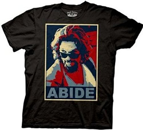 Ripple Junction Men's Big Lebowski Abide T-Shirt (Large, Black)