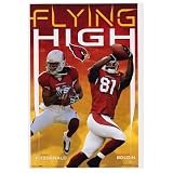 Arizona Cardinals (Flying High, Larry Fitzgerald, Anquan Boldin) Sports Poster Print - 24x36