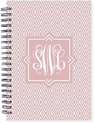 2017 monogram weekly planner or calendar, use your initials, choose color, start any month, year