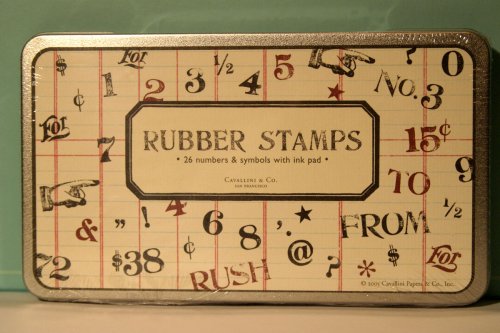 Classic Numbers & Symbols Rubber Stamp Set by 