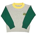 MNBS　キッズ　ニットセーター　カットソー　子供服 男の子　女の子 丸首 長袖 配色 こども スクールセーター カジュアル 秋冬 長袖 グレー　110cm