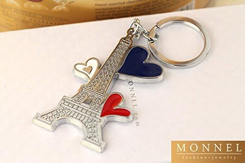 Z25 Cute Eiffel Paris Tower Big Key Ring Key Chain
