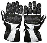 NEW MENS MOTORCYCLE GLOVES RAIN REFLECTIVE GEAR White