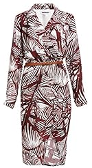 Floral Print Tropical Print Belted  Dress