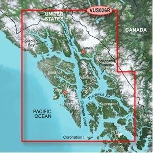 New-GARMIN VUS026R WRANGELL JUNEAU SITKA BLUECHART G2 VISION - 30363