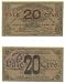 Peru 1921 20 Centavos Overprint On 1 Sol, Pick S602