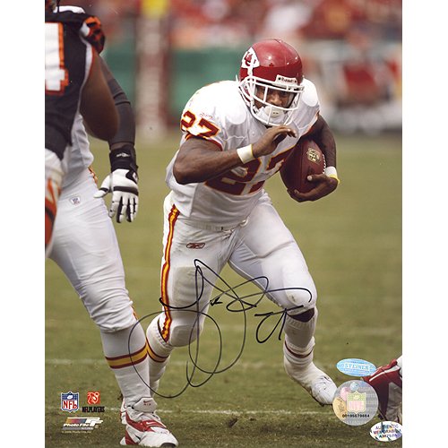 Steiner Sports NFL Larry Johnson Chiefs Action Autographed 8-by-10-Inch Photograph