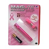 MAGLITE K3AMW6 National Breast Cancer Solitaire Flashlight, Pink
