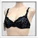  : Venus 2 Pack Black Sexy See Thru Floral Bra #1004 sz 34A 36A