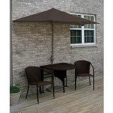 Adena 36in Java Wicker 7.5ft Olefin Set Choco