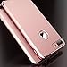 AnsTOP iPhone 7 Plus Case, 3 in 1 Ultra Thin and Slim Anti-Scratch Protective Hard Case Coated Non Slip Matte Surface with Electroplate Frame for Apple iPhone 7 Plus-Rose Gold