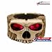 Skull W/ Red Led Lights Round Ashtray