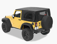 2 Piece Hardtop WITHOUT Upper Doors Jeep Wrangler 07 (Black Only)