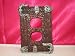 Outlet Cover, Western Decor, Woven Leather with Silver Belt Buckles, Outlet Plate Cover