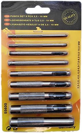 Inton 9-piece Hollow Leather Punch