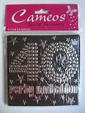 40th Birthday Party Invitations {Black & Silver} 6 Cards with Envelopes