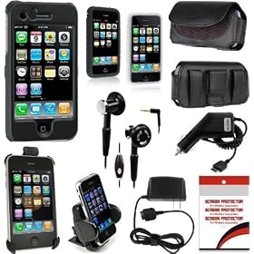 Apple iPhone 3G and 3Gs Accessory Bundle Package