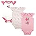 Hudson Baby Baby Girls' 3-Pack Hanging Bodysuit