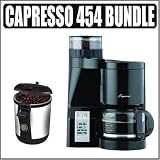 Capresso 454 CoffeeTEAM-S Coffee Maker/Burr Grinder Combination Bundle