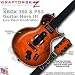 Colorburst Orange WraptorSkinz Skin fits XBOX 360 & PS3 Guitar Hero III Les Paul Controller (GUITAR NOT INCLUDED)