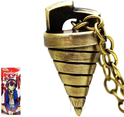 Gurren Lagann Core Drill Metal Pendant Necklace
