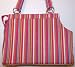 Pet Supplies : Designer Dog Carrier - Open Top Sassy Stripes Pet Carrier - Pink