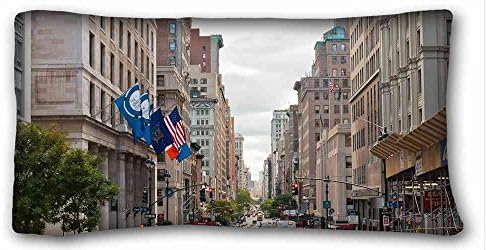 Custom Cotton &amp; Polyester Soft City Custom Zippered Pillow Case 20x36 inches(one sides) from Surprise you suitable for Full-bed