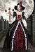 Vampir-Renaissance-Kostüm Damen schwarz/weiß/rot XS-M