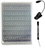 Silicone Skin Cover Case and LED Light for Sony Reader eBook Touch Edition PRS-600 with 4-Inch eBigValue TM Determination Hand Strap