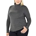 Mossimo&reg; Black Plus Ultrasoft Turtleneck -Charcoal Grey Heather