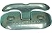 Dock Edge + Polished Aluminum Flip-Up Dock Cleat, 6-Inch