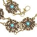 BOHO STYLE ANTIQUED BRONZE & TURQUOISE MEDALLION BELT
