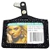 Rhinestone Crystal Bling Horizontal Badge Holder (Black)