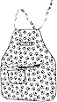 Wahl Professional Animal Paw Print Grooming Apron #97780-001