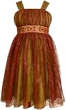 Bonnie Jean Girls 7-16 Glitter Mesh Dress,Wine,16