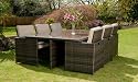 Wicker Rattan Dining Set Home Garden Patio Furniture 7 Piece Dining Unit