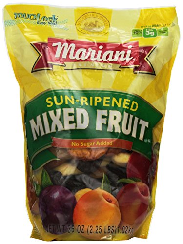 Mariani Sun Ripened Mixed Fruit No Sugar Added Dried Fruit 36 Ounce Value Bag...