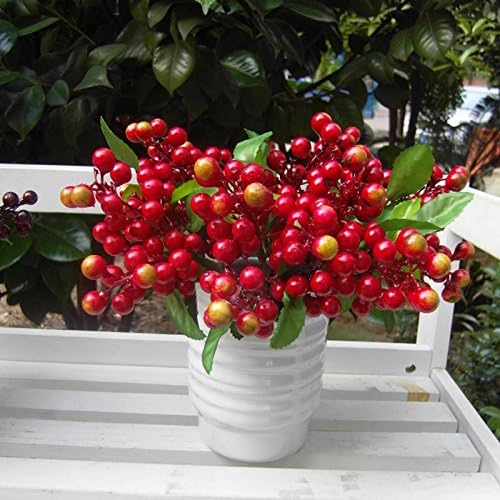 Chic limited han edition transparent single berries artificial plastic plants foam fruit christmas decoration garden plant