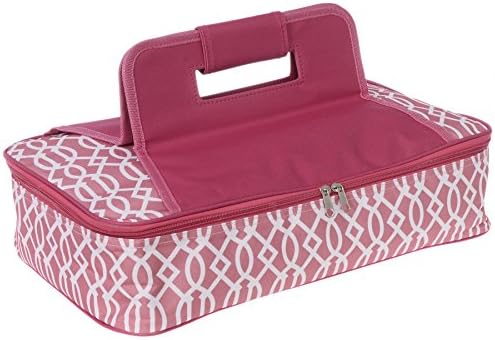 Travel Trends Fashion Print Insulated Portable Casserole Warmer Pink Print