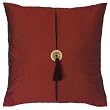 Decorative Handmade Royal Burgundy Thai Silk Cushion Cover / Pillow Sham