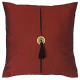EXP Decorative Handmade Royal Burgundy Thai Silk Cushion Cover / Pillow Sham