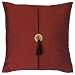 EXP Decorative Handmade Royal Burgundy Thai Silk Cushion Cover / Pillow Sham