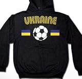 Ukraine Flags International Soccer Mens Sweatshirt, Ukrainian National Pride Men's Pullover Hoodie