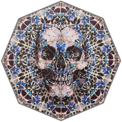 Custom Styish Waterproof Damien Hirst Alexander Mcqueen Foldable Umbrella 01