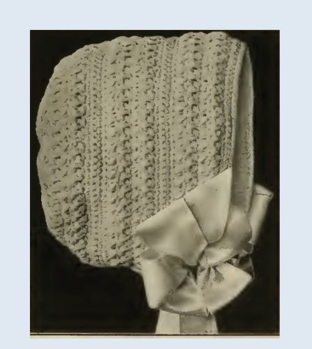 Infants Crocheted Hood - Columbia No. 4. Vintage Pattern [Annotated]
