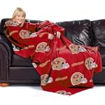 SAVE $1.53 - San Francisco 49ers Adult Comfy Throw Blanket with Sleeves $22.46