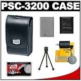 Canon PowerShot PSC-3200 Leather Digital Camera Case (Black) + NB-5L Batter ....