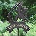 METAL SCULPTURE HEART wings garden obelisk art deco Lustgarden